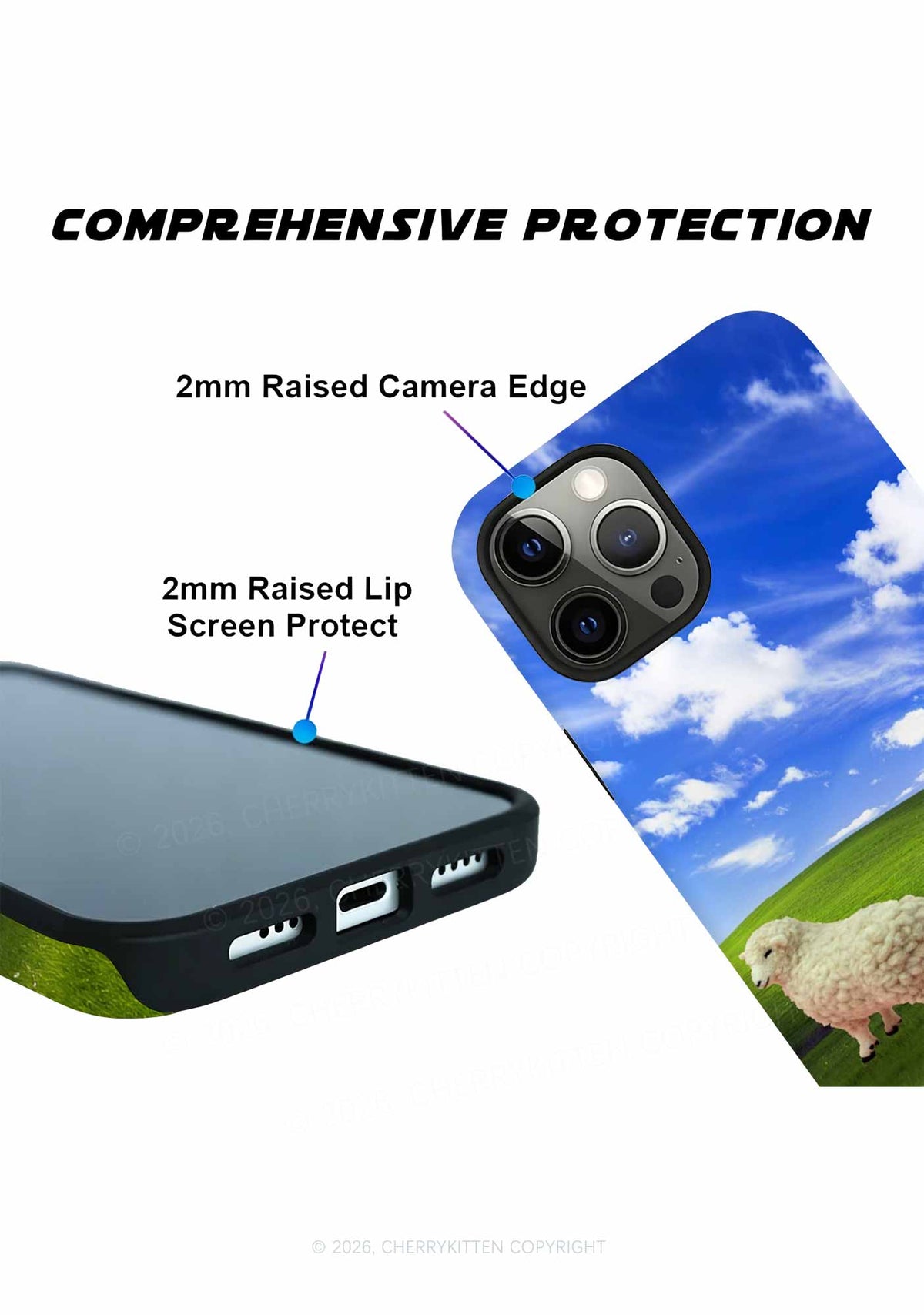 Sheep Rainbow Farts Y2K Phone Case Cherrykitten
