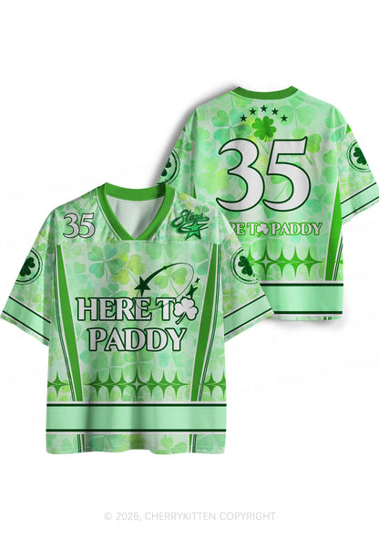 Custom Here To Paddy St Patricks Y2K Sport Jersey Shirts Cherrykitten