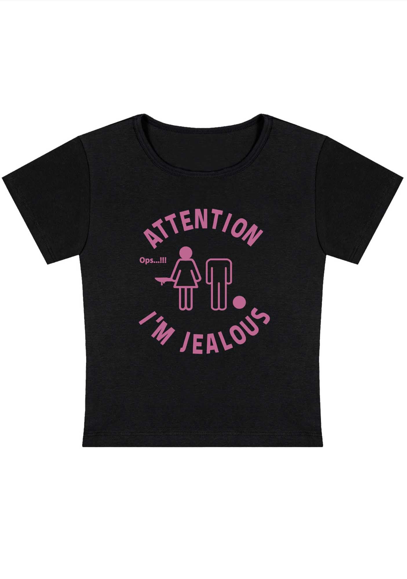 Curvy Attention I'm Jealous Baby Tee