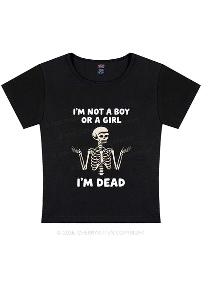 Im Not A Boy Or A Girl Pride Y2K Baby Tee Cherrykitten
