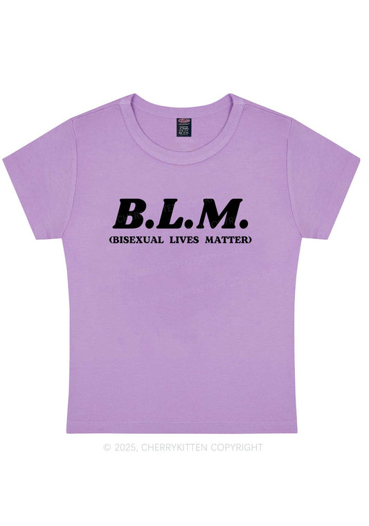 Bisexual Lives Matter Pride Y2K Baby Tee Cherrykitten