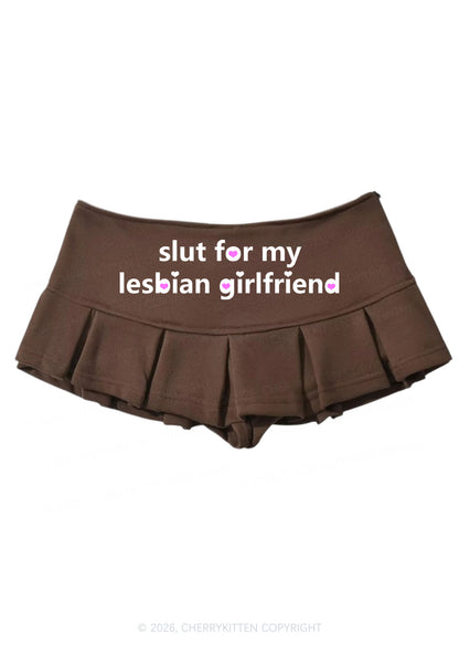 Slxt For My Lesbian GF Pride Y2K Mini Pleated Skirts Cherrykitten