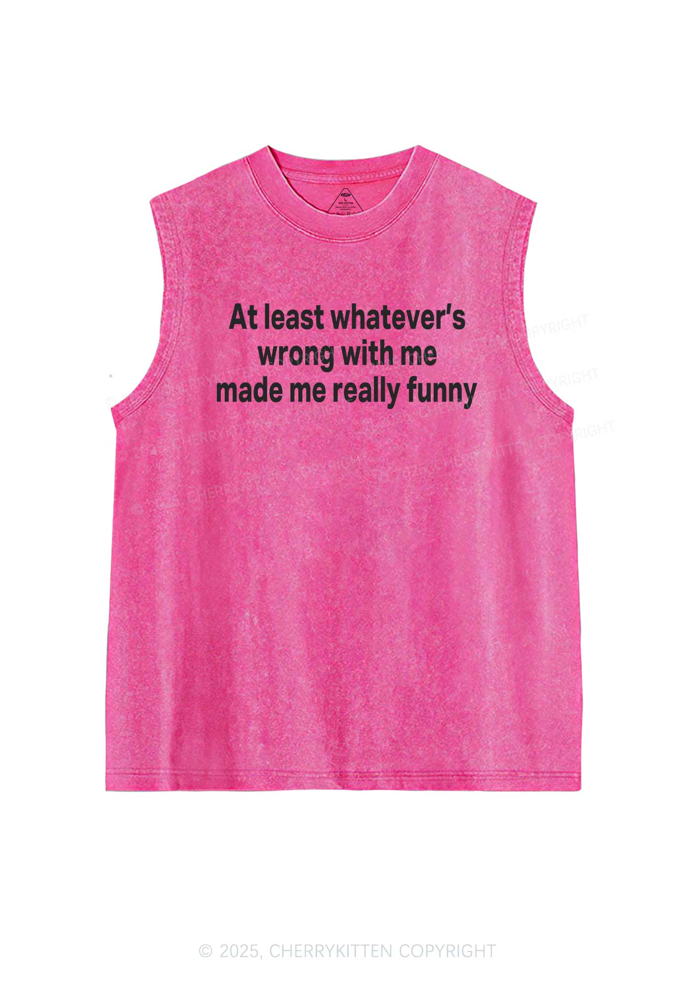 Made Me Really Funny Y2K Washed Tank Cherrykitten