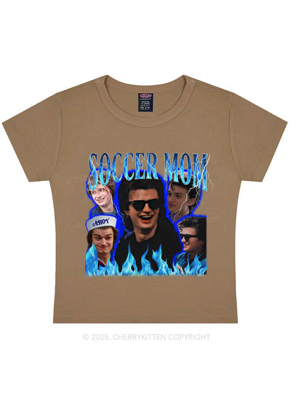Blue Soccer Mom Y2K Baby Tee Cherrykitten