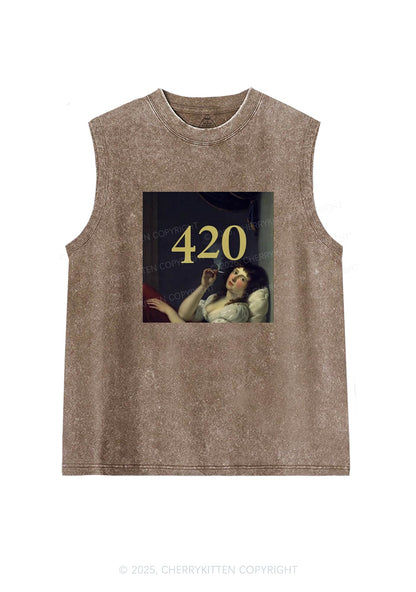 Four Twenty Y2K Washed Tank Cherrykitten
