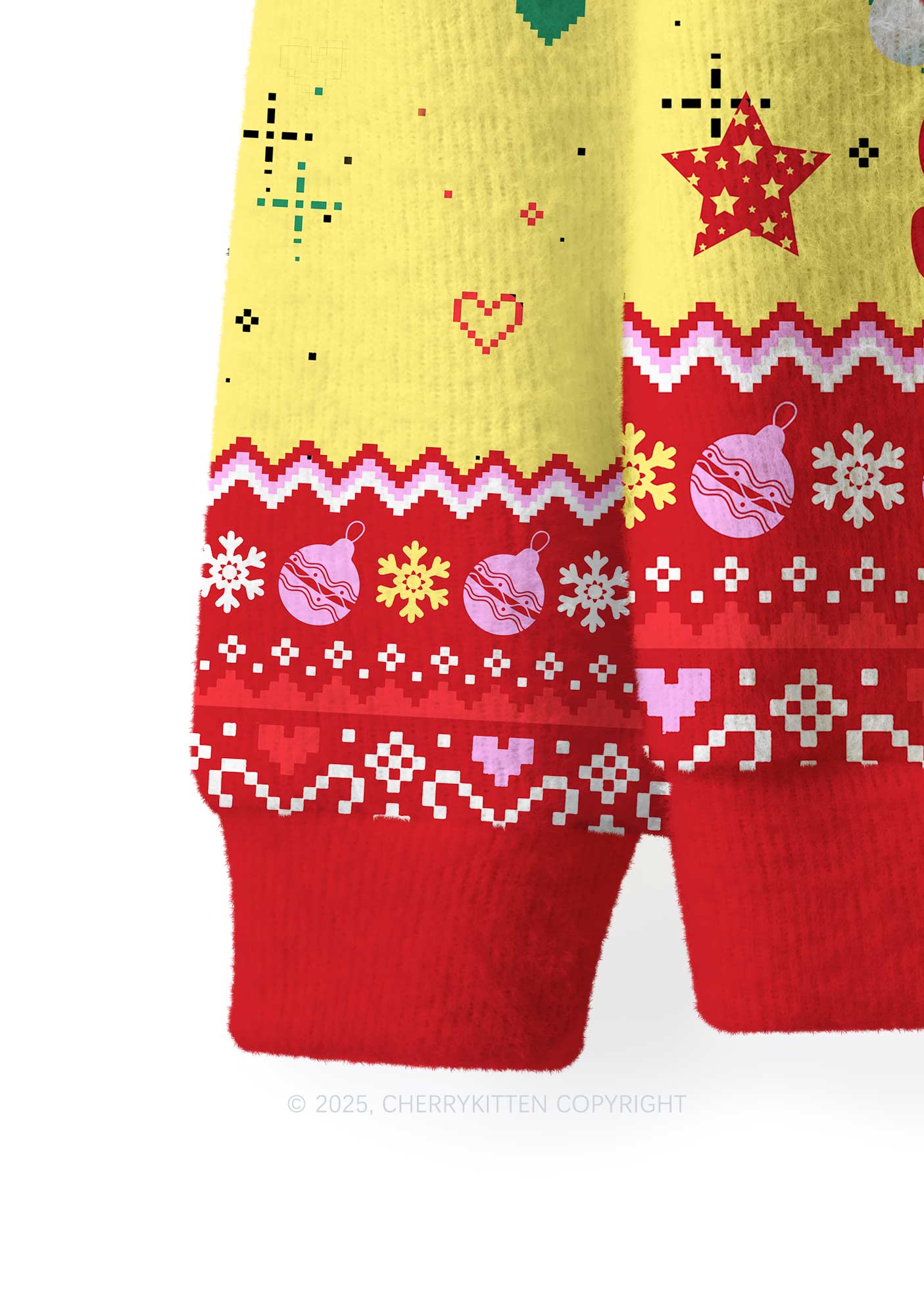 Put Out For Santa Y2K Christmas Knit Sweatshirt Cherrykitten