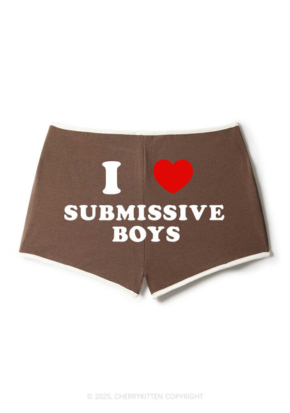 I Love S Boys Y2K Booty Shorts Cherrykitten