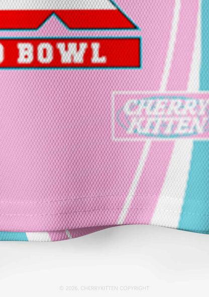 Pink Frog Y2K Crop Sport Jersey Shirts Cherrykitten