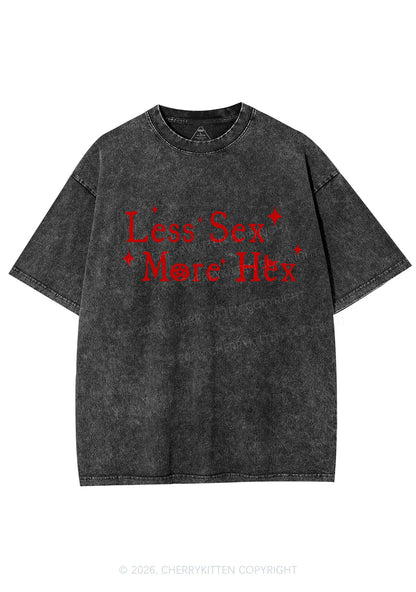 Less Sx More Hex Y2K Shirts Washed Tee Cherrykitten