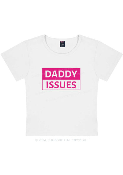 Curvy It's Daddy Issues Y2K Baby Tee Cherrykitten