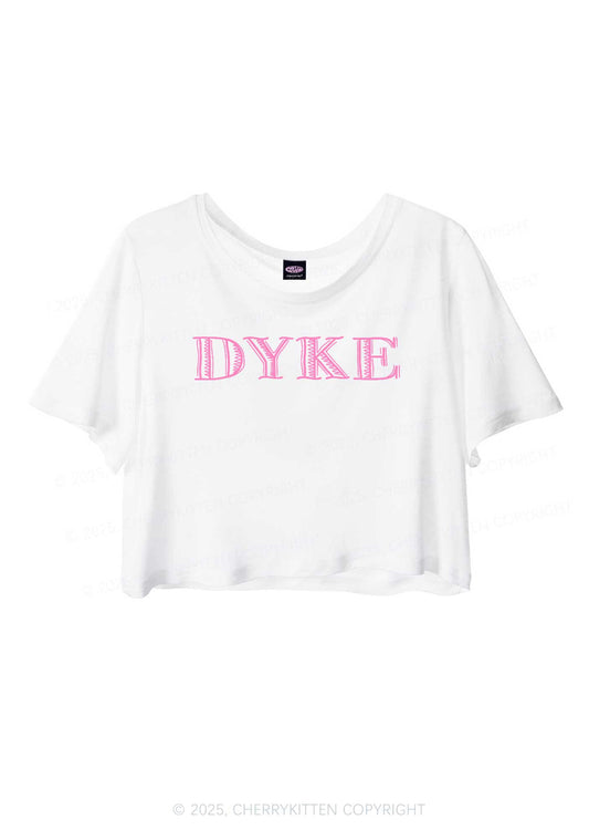 DYKE Pride Y2K Sheer Crop Tee Cherrykitten