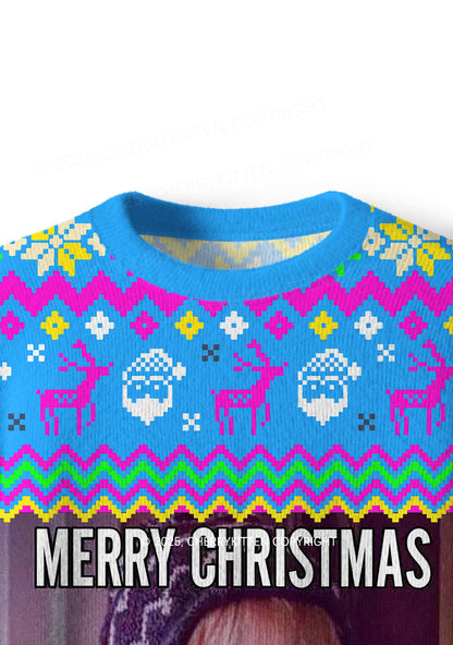 Ya Filthy Animal Y2K Christmas Knit Sweatshirt Cherrykitten