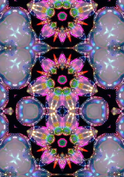 Rainbow Glow Y2K Print Mini Layered Skirt Cherrykitten