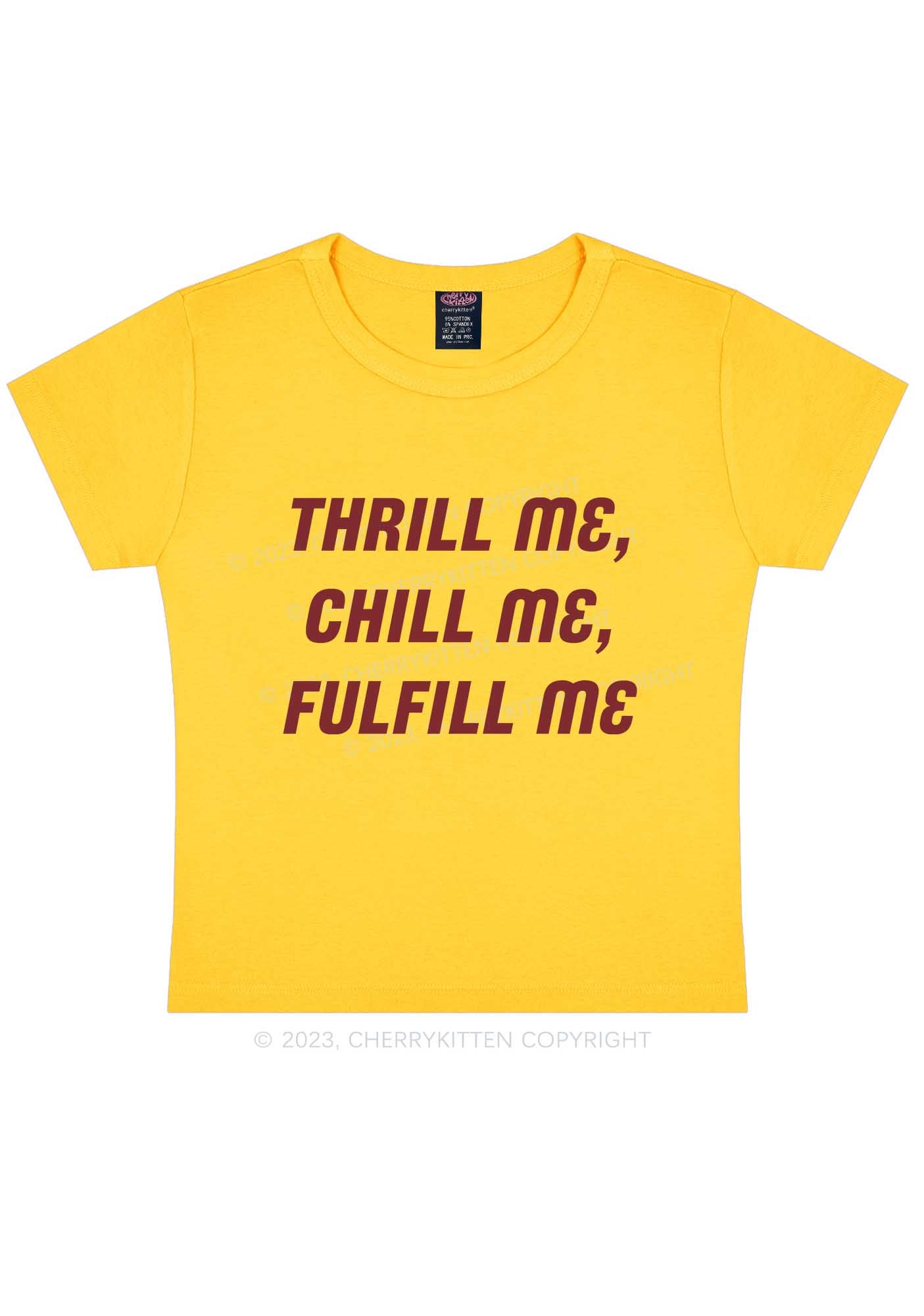 Thrill Me Y2K Baby Tee Cherrykitten