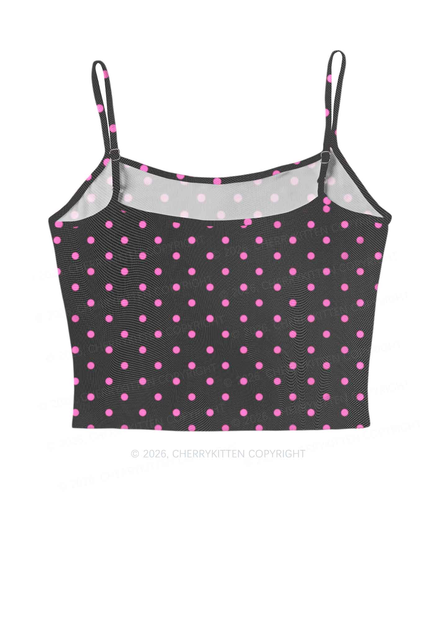Pink Cxxt Horse Y2K Mesh Cami Tank Cherrykitten