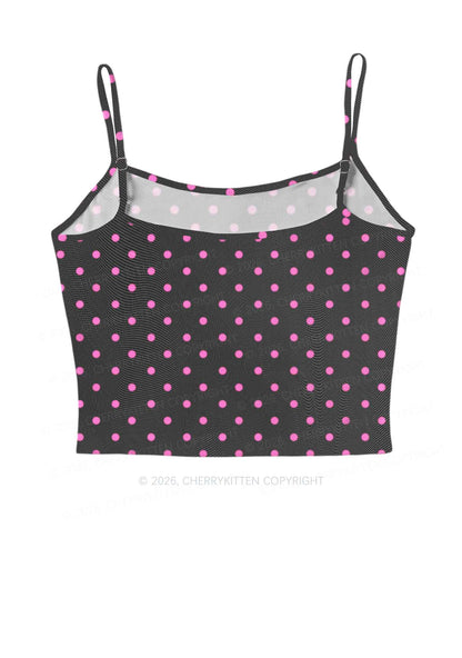 Pink Cxxt Horse Y2K Mesh Cami Tank Cherrykitten
