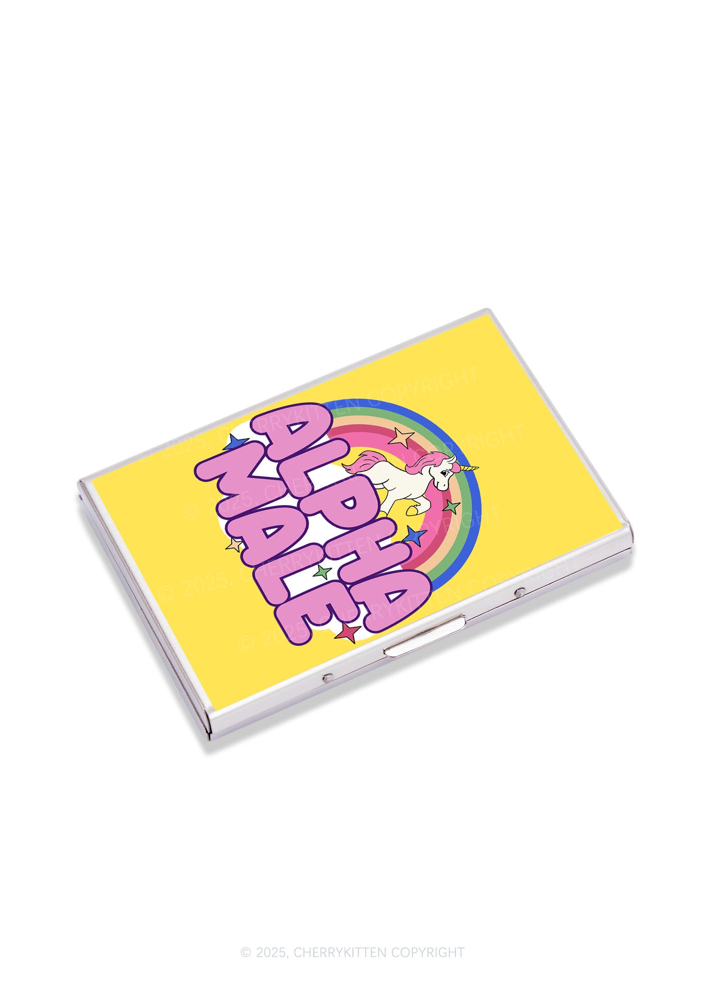 Rainbow Unicorn Alpha Male Y2K Mirror Cigarette Case Cherrykitten