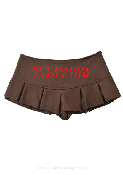 But Daddy I Love Him Pride Y2K Mini Pleated Skirts Cherrykitten