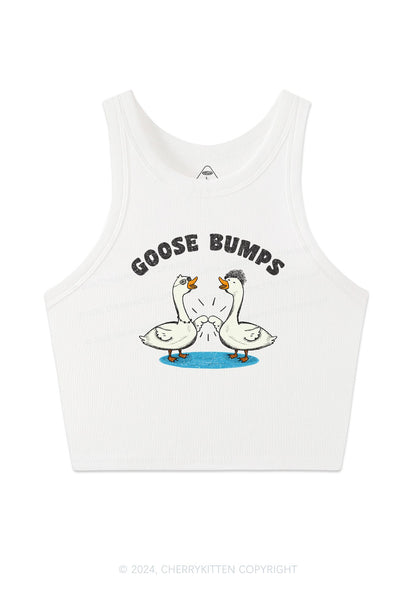 Goose Bumps Y2K Crop Tank Top Cherrykitten
