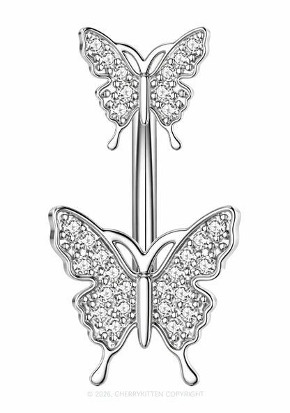 1pc Butterfly Titanium Y2K Navel Piercing Cherrykitten