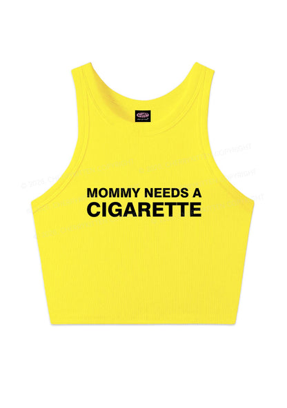 Mommy Needs A Cigarette Y2K Crop Tank Top Cherrykitten