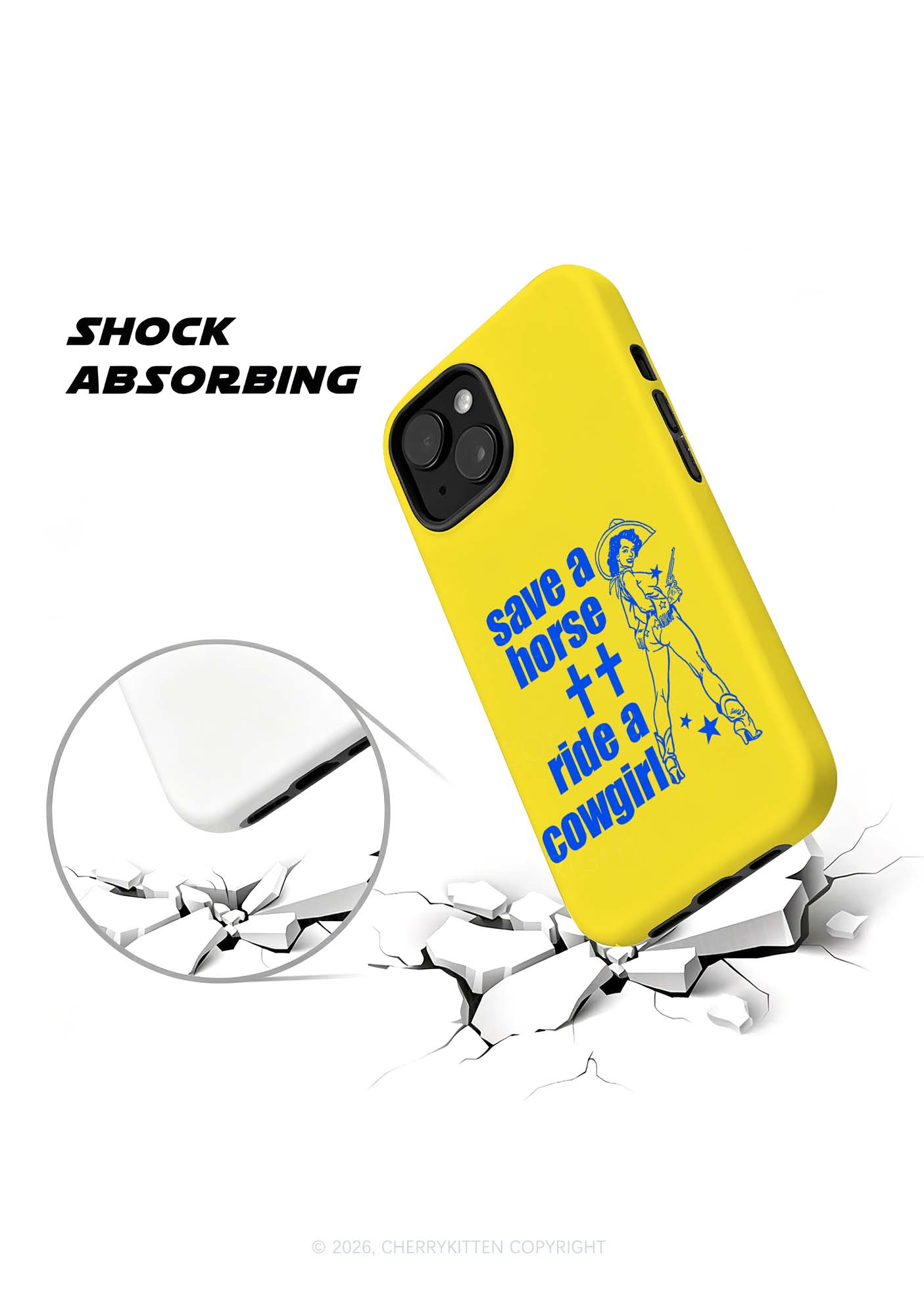 Save Horse Ride Cowgirl Pride Y2K Phone Case Cherrykitten