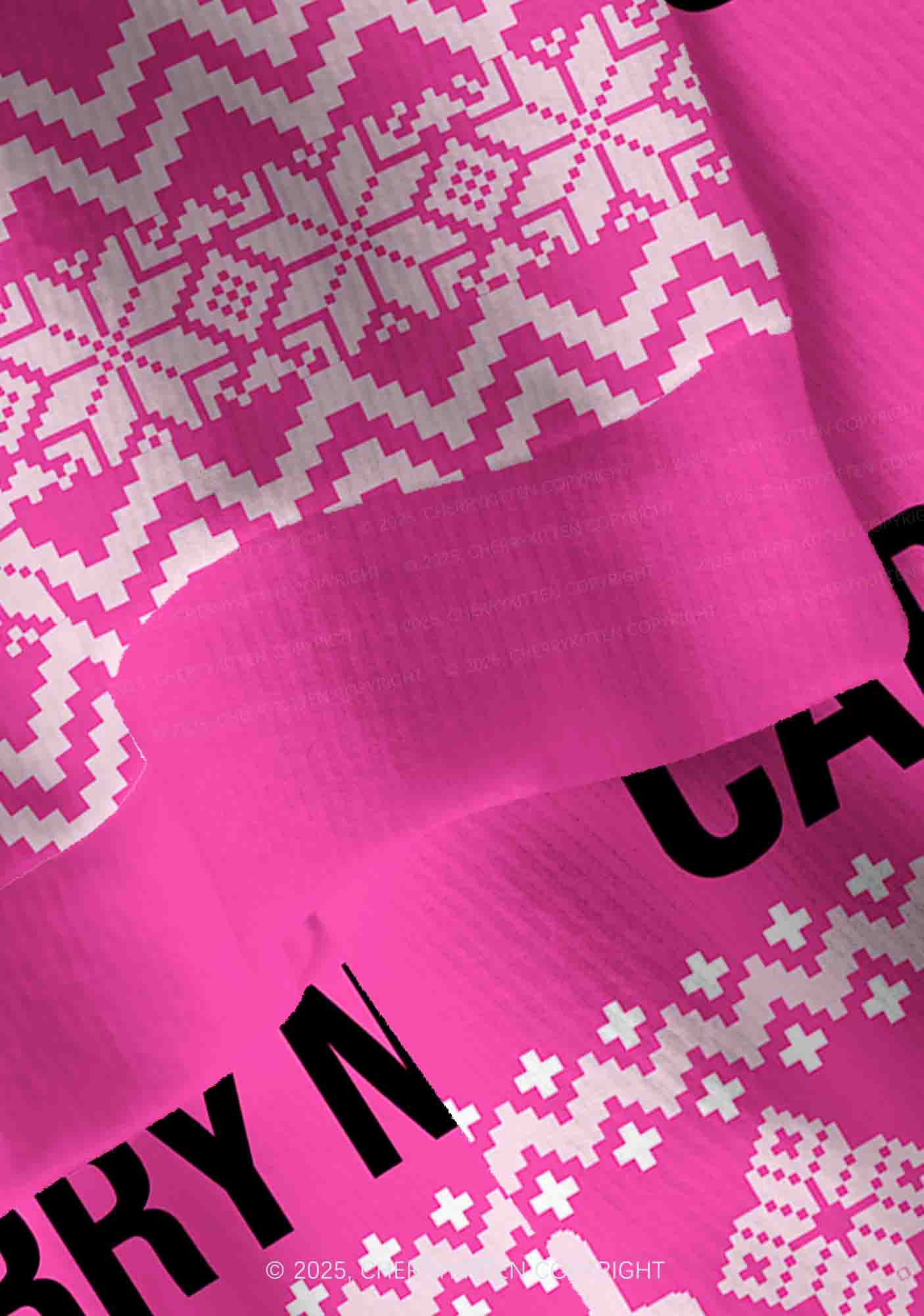 Hot Girls Carry Nxrcan Y2K Christmas Cardigan Knit Sweatshirt Cherrykitten