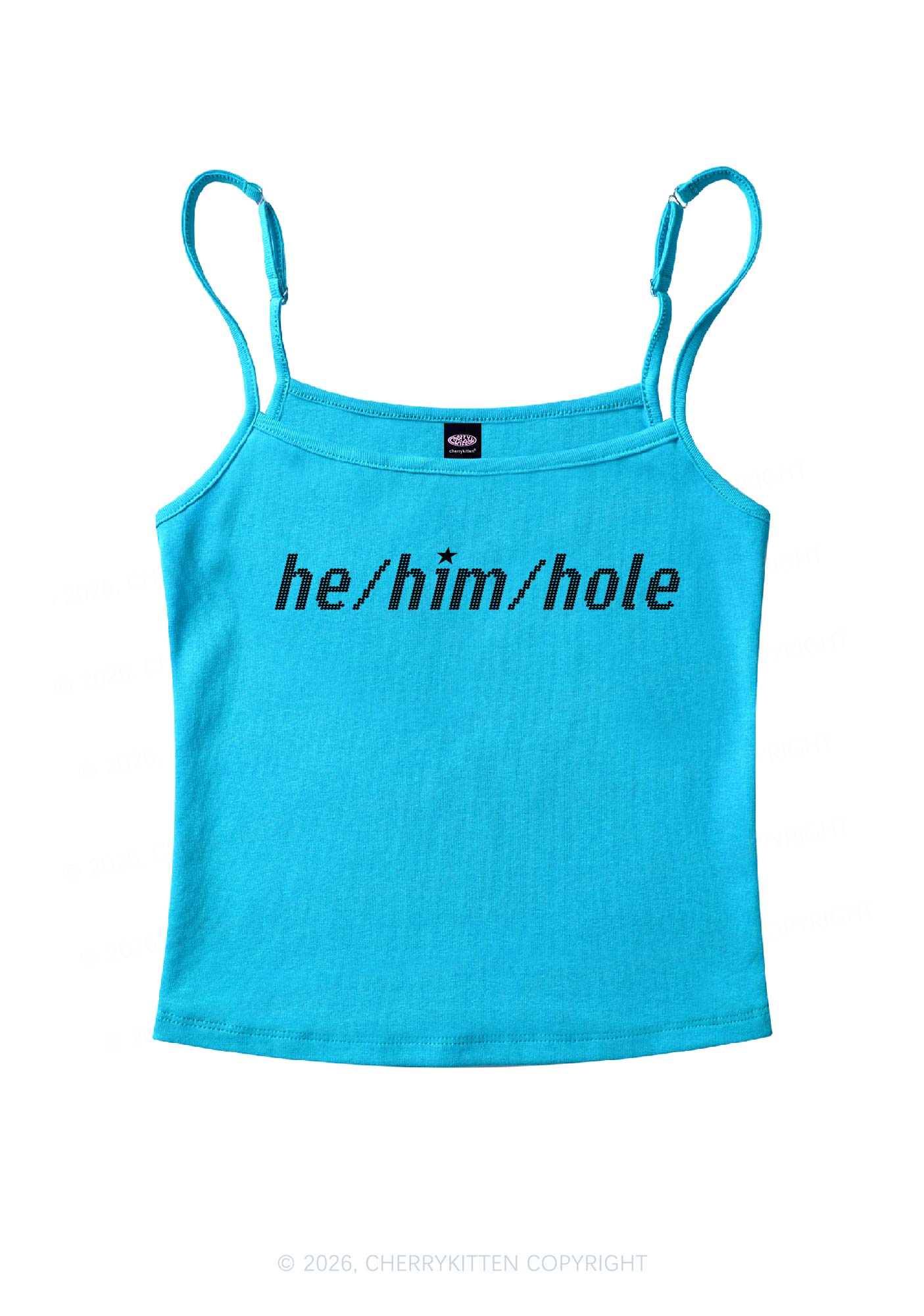 He Him Hole Pride Y2K Spaghetti Strap Cami Cherrykitten