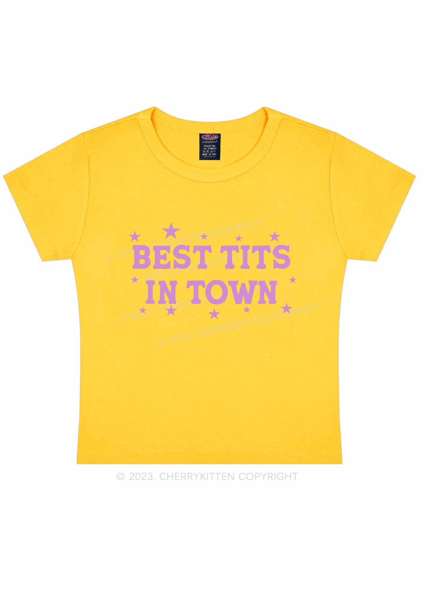 Best Txts In Town Y2K Baby Tee Cherrykitten