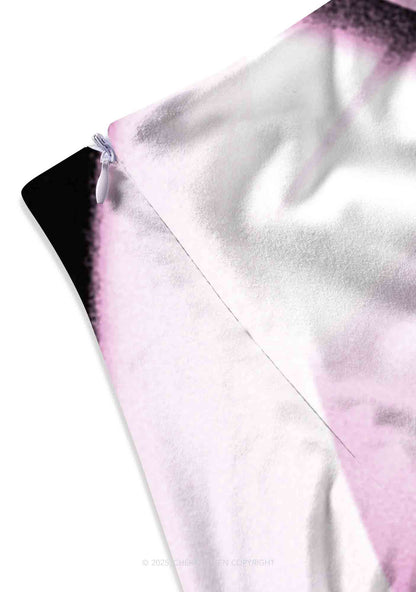 Halloween Ghost Kitten Y2K Print Mini Skirt Cherrykitten