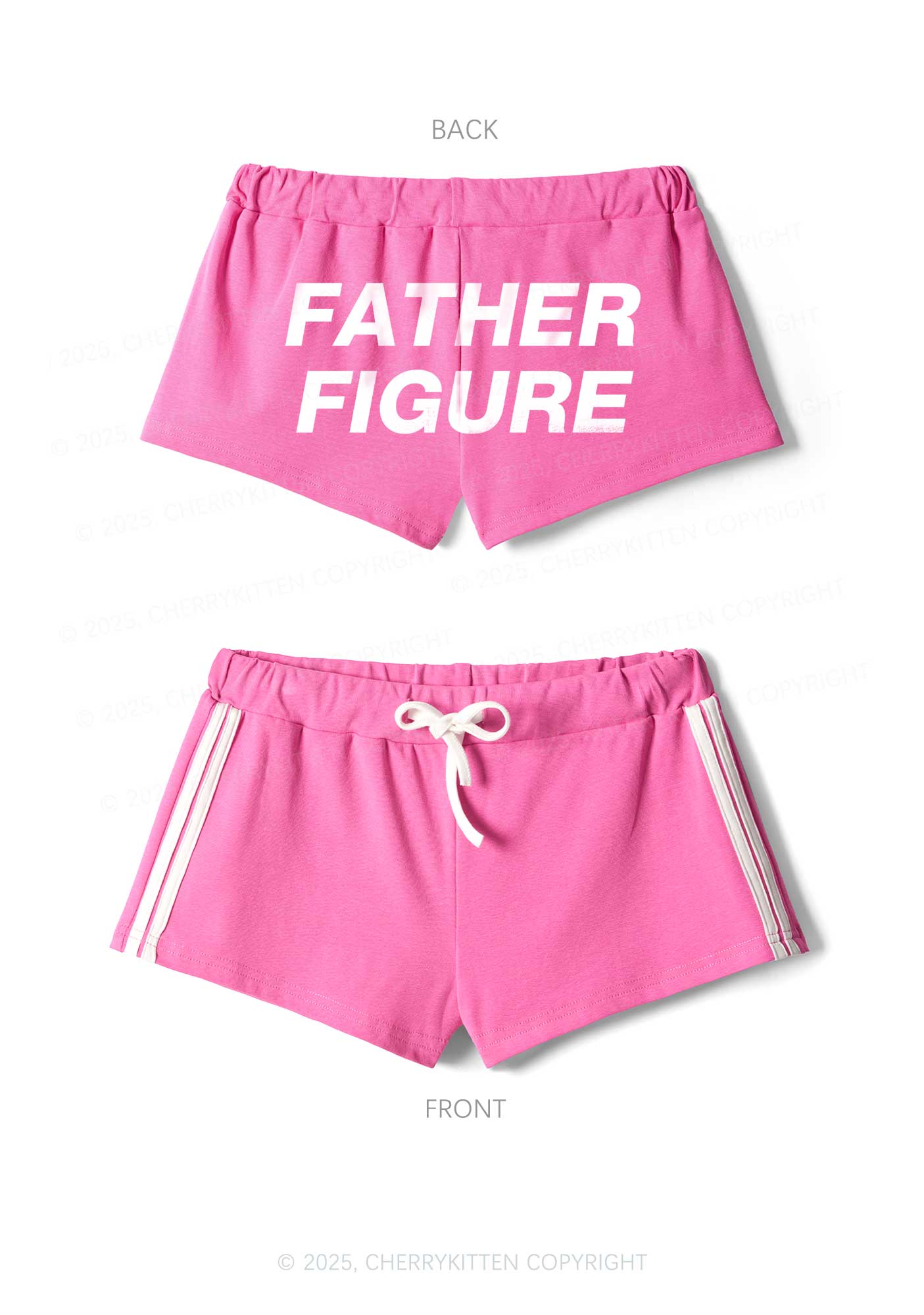 Father Figure Y2K Drawstring Mini Shorts Cherrykitten