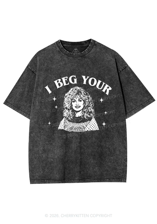 I Beg Your DP Y2K Shirts Washed Tee Cherrykitten