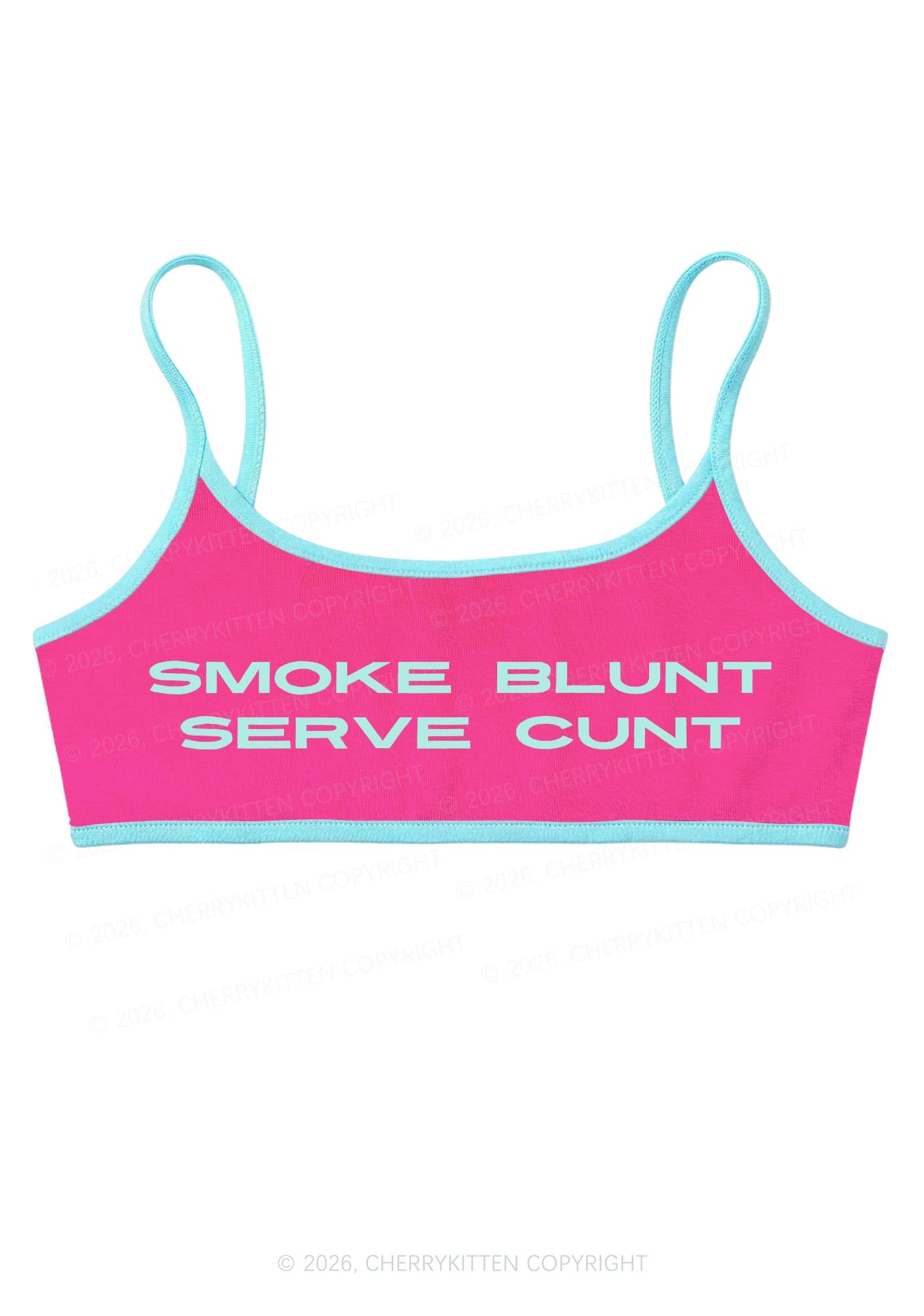 Smoke Blunt Y2K Super Crop Cami Cherrykitten