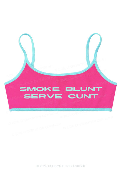 Smoke Blunt Y2K Super Crop Cami Cherrykitten