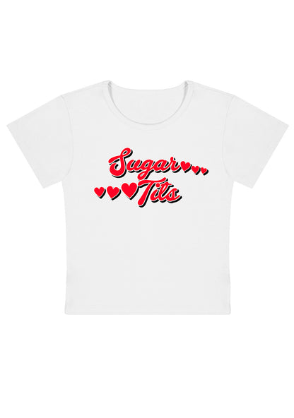 Sugar Six Hearts Y2K Baby Tee