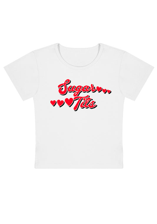 Sugar Six Hearts Y2K Baby Tee