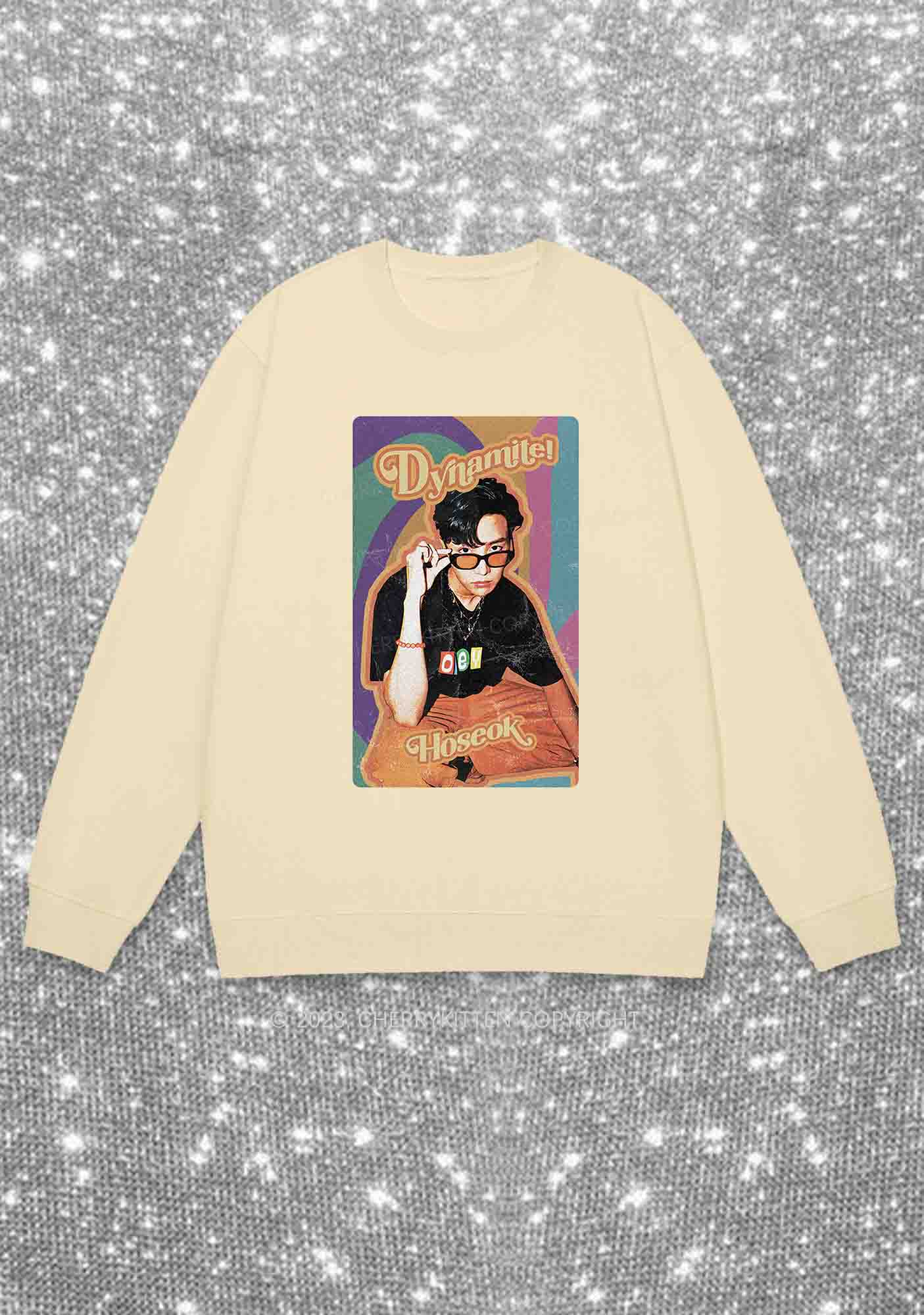 Dynamite Hoseok Kpop Y2K Sweatshirt Cherrykitten
