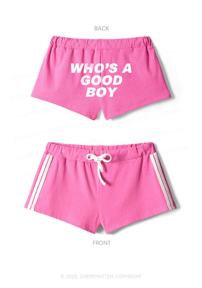 Whos A Good Boy Y2K Drawstring Mini Shorts Cherrykitten