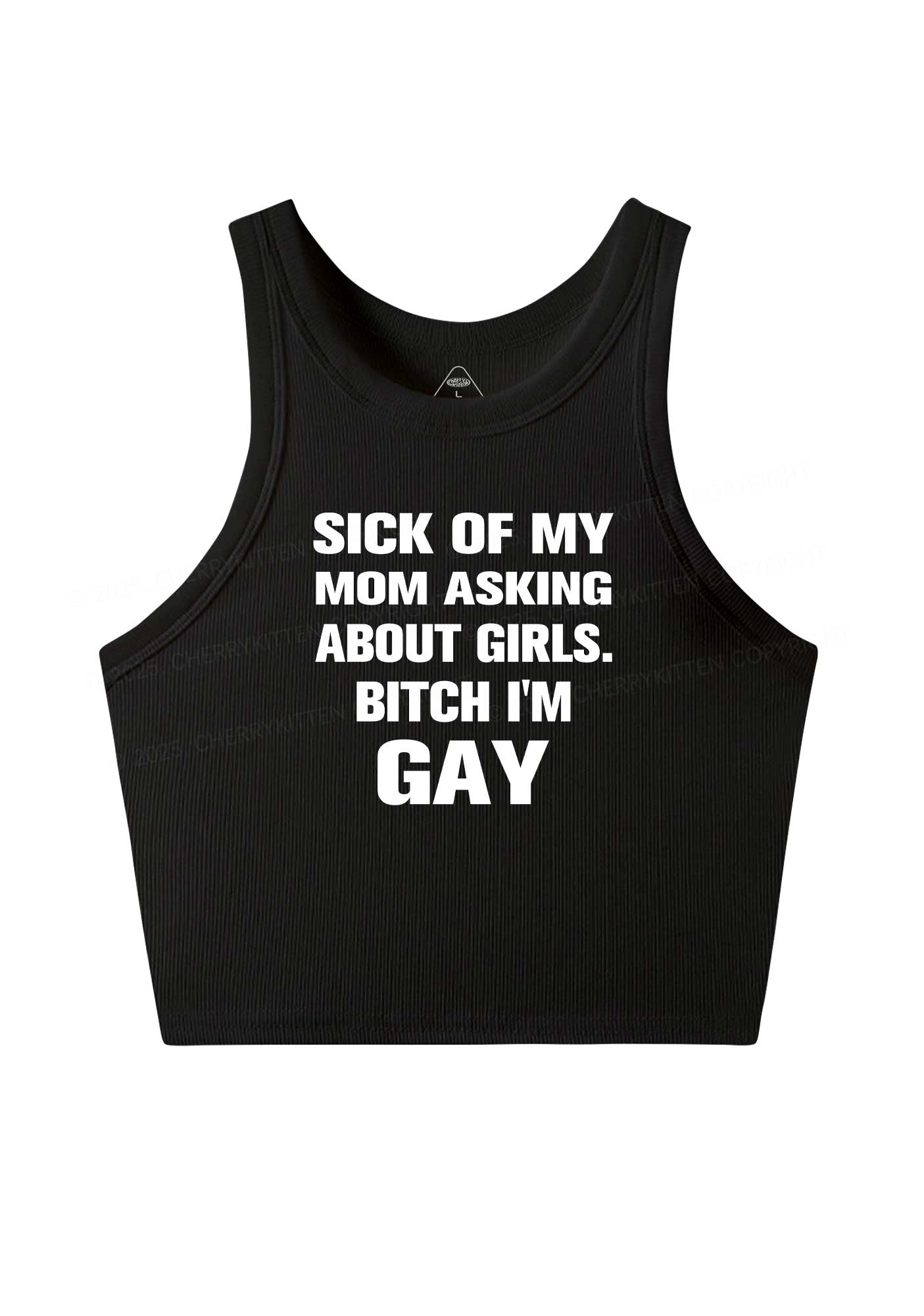 Bxxch Im Gay Pride Y2K Crop Tank Top Cherrykitten