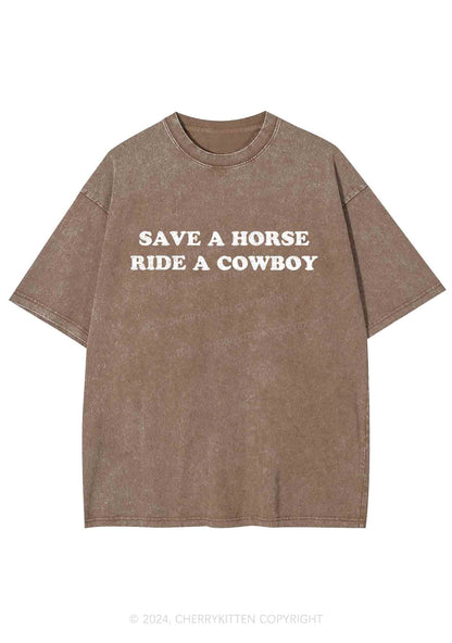 Save A Horse Y2K Washed Tee Cherrykitten