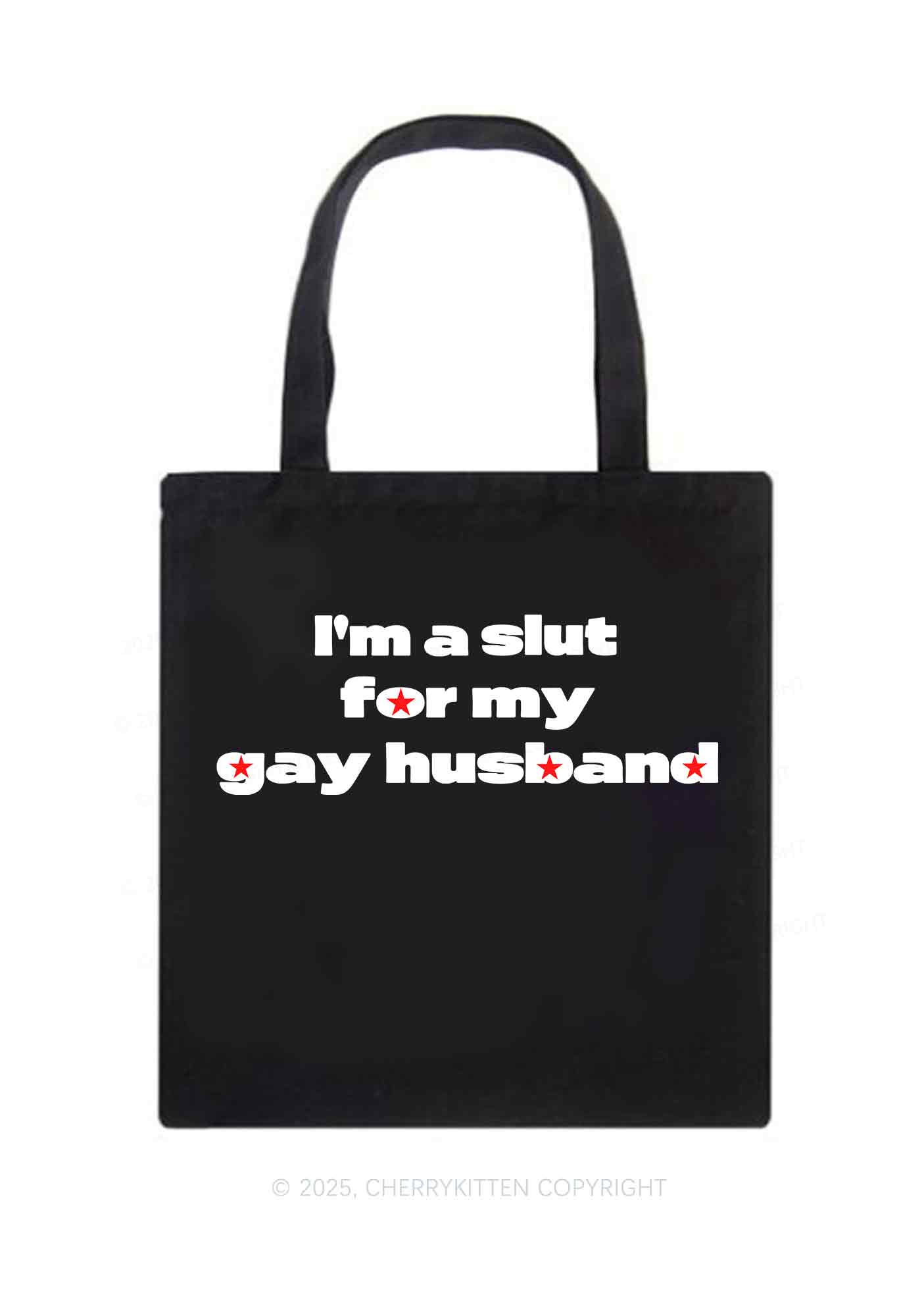 Slxt For Gay Husband Pride Y2K Canvas Tote Bag Cherrykitten