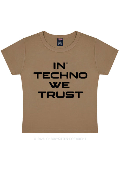 In Techno We Trust Y2K Baby Tee Cherrykitten