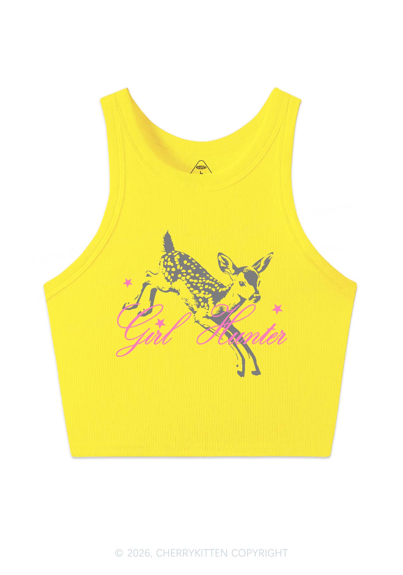 Girl Hunter Deer Pride Y2K Crop Tank Top Cherrykitten