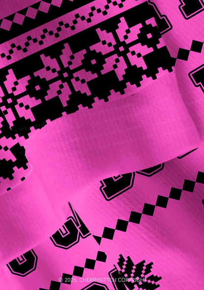 U Can Pick Ur Daddy Y2K Christmas Cardigan Knit Sweatshirt Cherrykitten