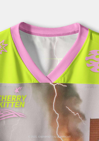 Custom Pony Cow Y2K Crop Sport Jersey Shirts Cherrykitten