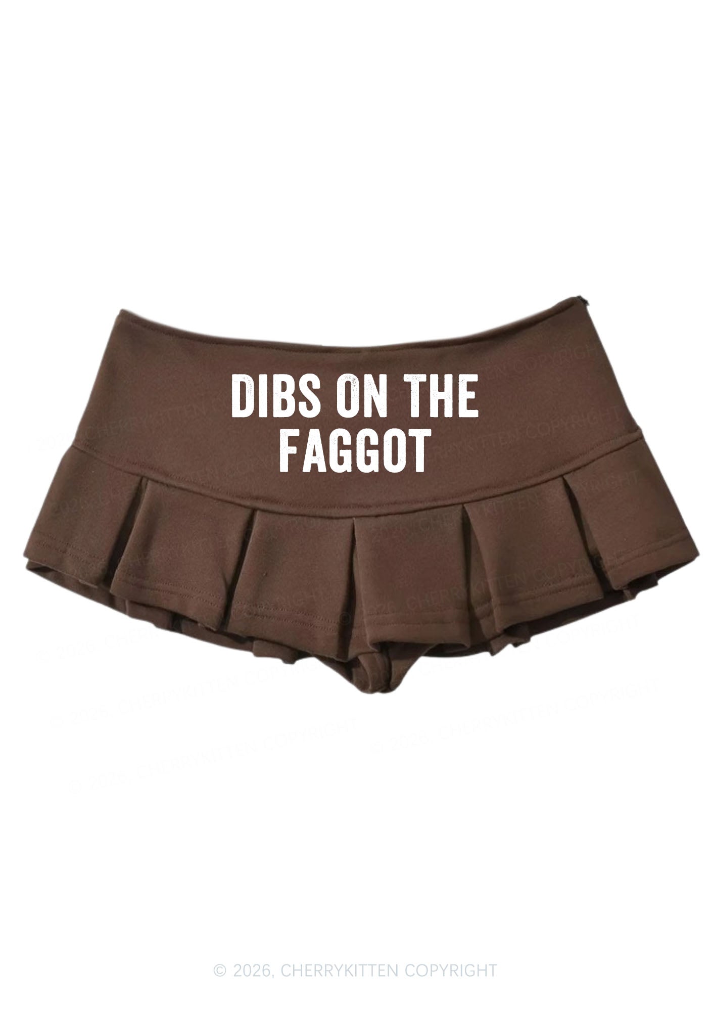 Dibs On The Faggot Pride Y2K Mini Pleated Skirts Cherrykitten