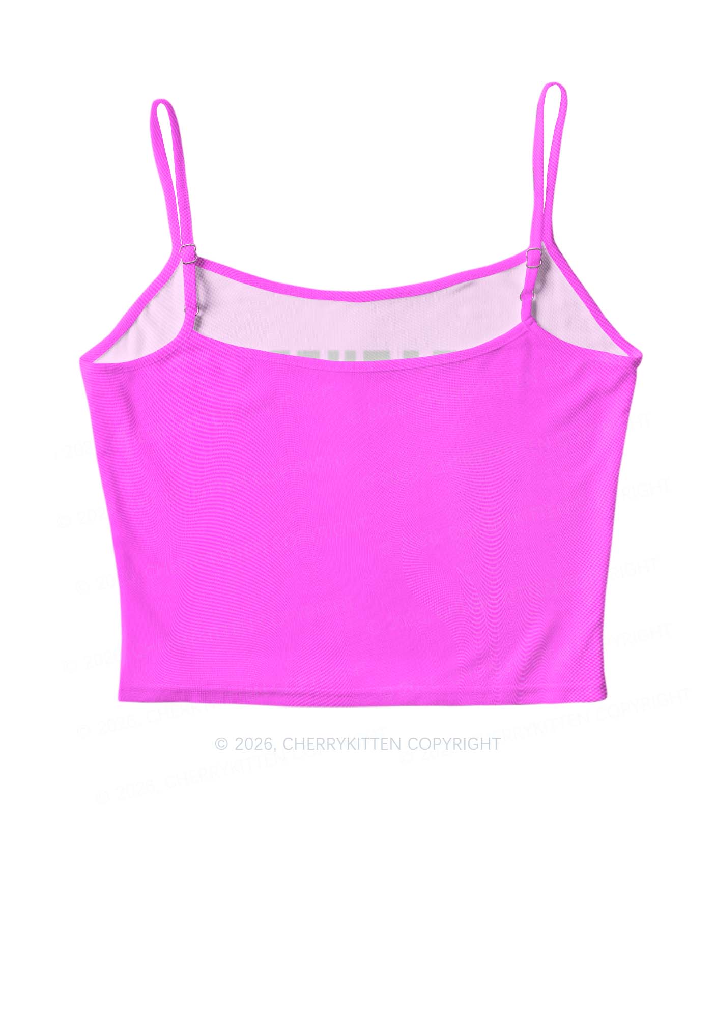 Hot Pink Father Figure Y2K Mesh Cami Tank Cherrykitten