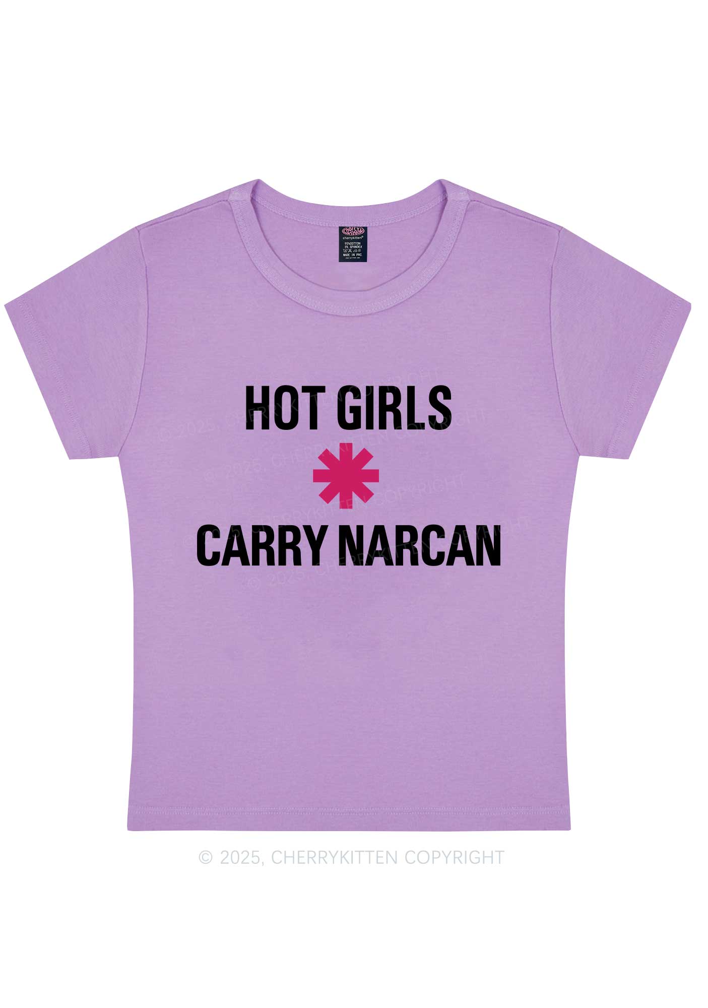 Hot Girls Carry Nxrcan Y2K Baby Tee Cherrykitten