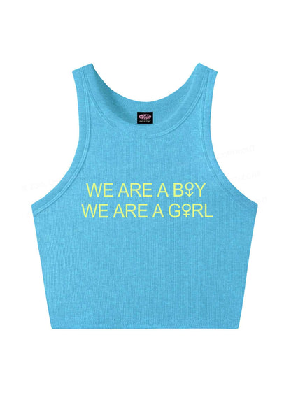 We Are A Boy Pride Y2K Crop Tank Top Cherrykitten