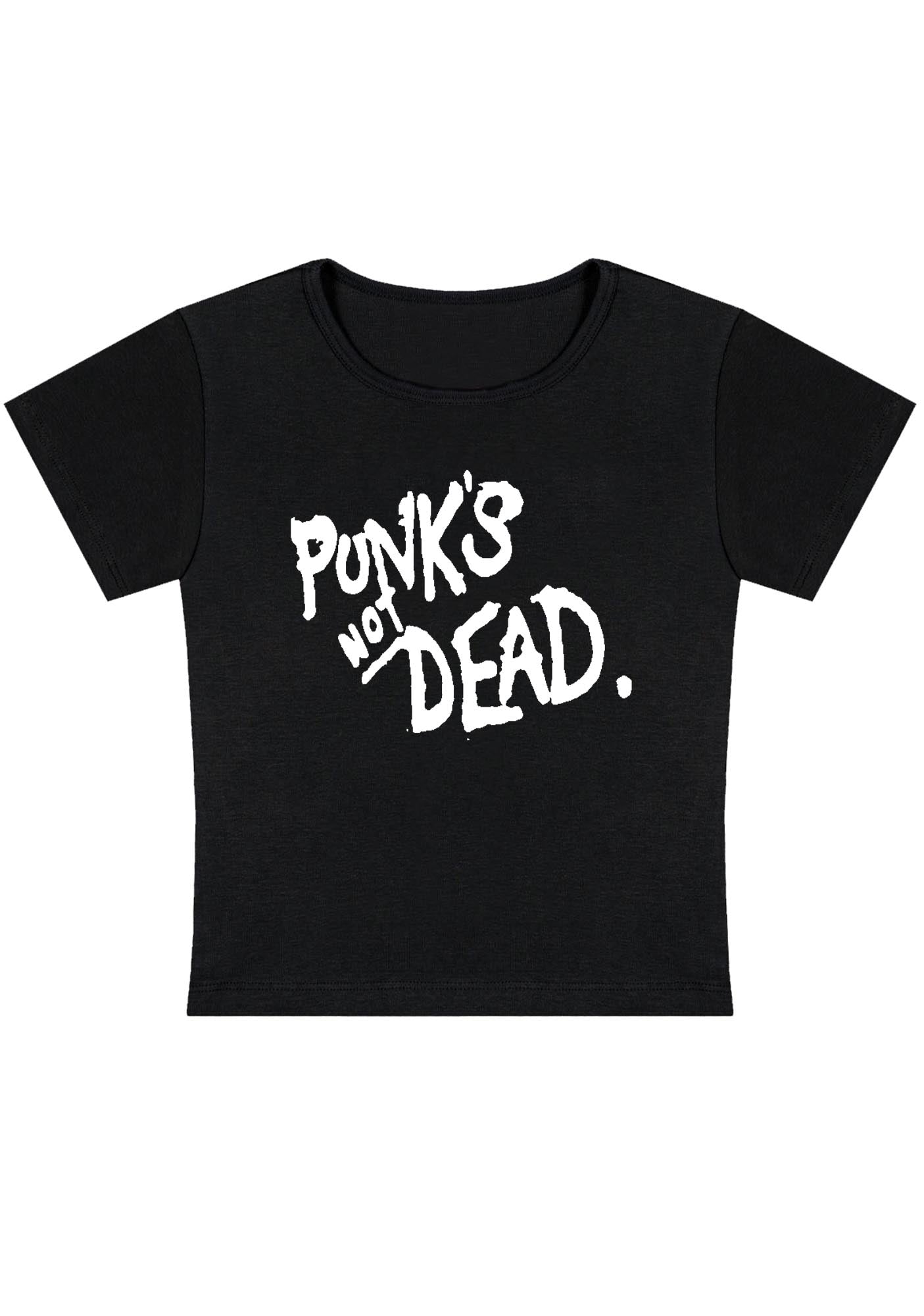 Punk's Not Dead Y2K Baby Tee